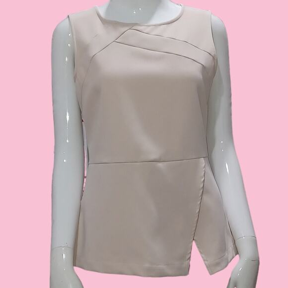 New ava By Le Tote Structured Sleeveless Blouse Size Small - Picture 1 of 6